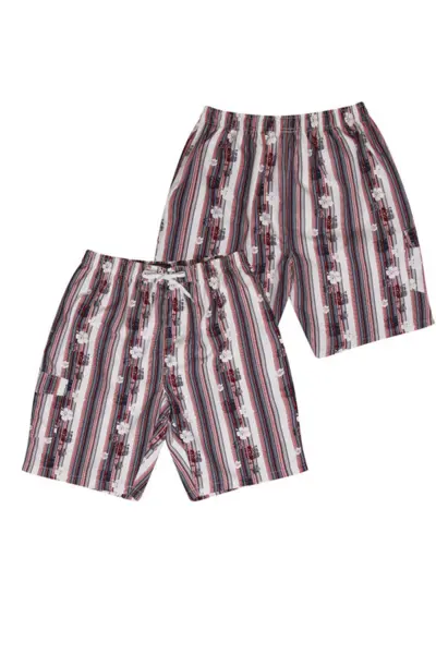 Ed Baxter badeshorts m. print (Navy/Rød)