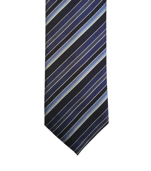 Søren Skifter slips - Blå stribet (smalle striber)