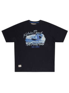 Navyblå "Maui Hawaii" T-shirt m. print