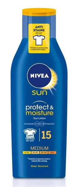 Sun Protect And Moisture Lotion Faktor 15 (200ml) - Nivea