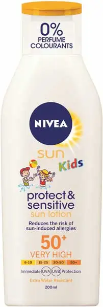 Protect And Sensitive Kids Sun Lotion Faktor 50 (200ml) - Nivea