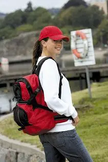 Rød backpack