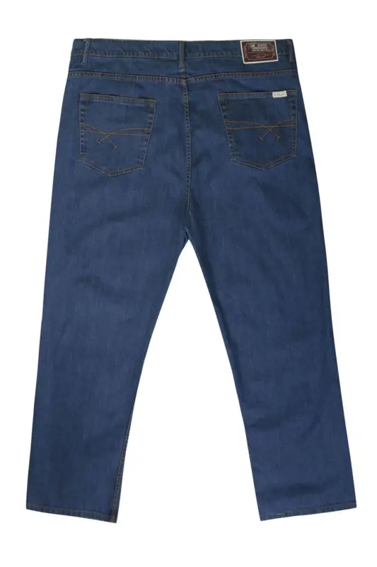 Ed Baxter Blå jeans m. stretch (Stonewash)  (32")
