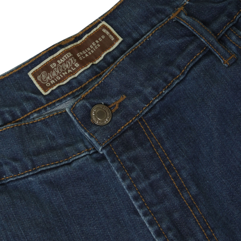 Ed Baxter blå jeans m. stretch (Stonewash)  (30")