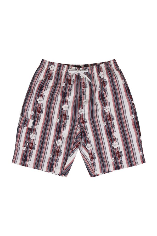 Ed Baxter badeshorts m. print (Navy/Rød)