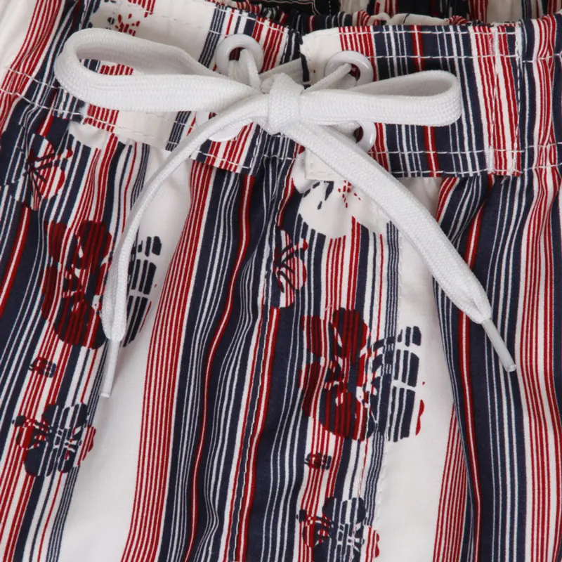 Ed Baxter badeshorts m. print (Navy/Rød)