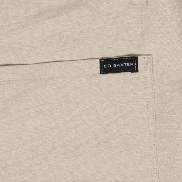 Beige hør shorts - Ed Baxter