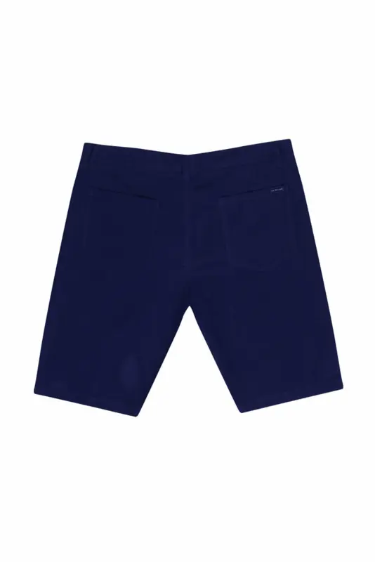 Navyblå hør shorts - Ed Baxter