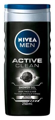 Active Clean Shower Gel (250ml) - Nivea Men