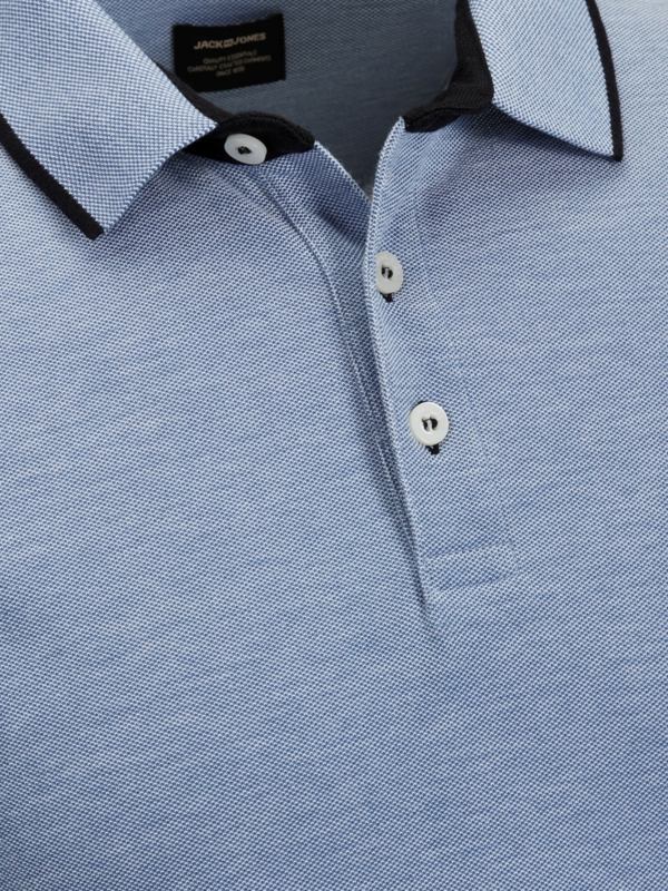 Blå-meleret - Krave