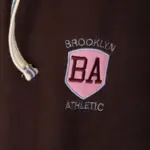 Brun sweat-jakke med hætte (Ed Baxter)