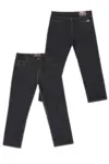 Dark denim stretch fit jeans (32") - Ed Baxter