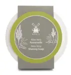 Mühle Barbersæbe i porcelænsskål, Aloe Vera, (65 gr.)