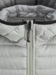 Grå quiltet jakke m. hætte - Jack & Jones