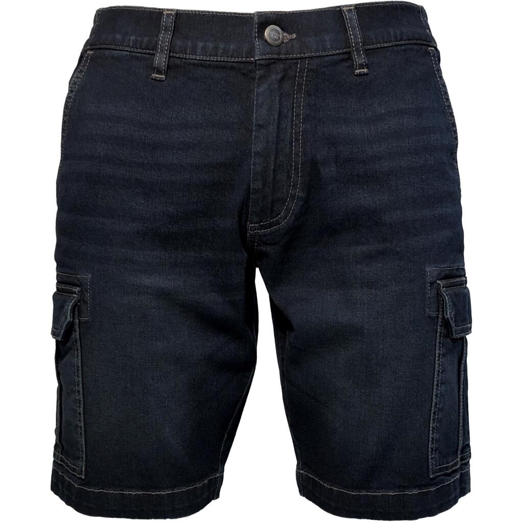 Denim cargo shorts med stretch Roberto