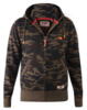 Camouflage hoodie med lynlås (TALL) - D555