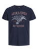Navy T-shirt med "JACK & JONES - AUTHENTIC" print - Jack & Jones
