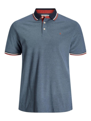 Klassisk blå polo med sporty detaljer - Jack & Jones