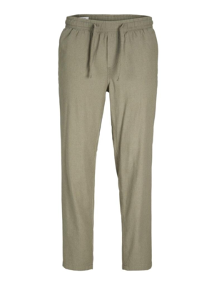Olivengrønne bomuld/hør chinos - Jack & Jones