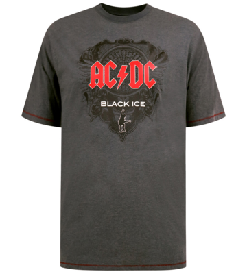 Grå AC/DC T-shirt – Black Ice print