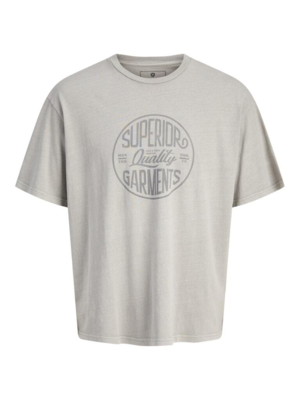 Lys grå T-shirt med print - Jack & Jones