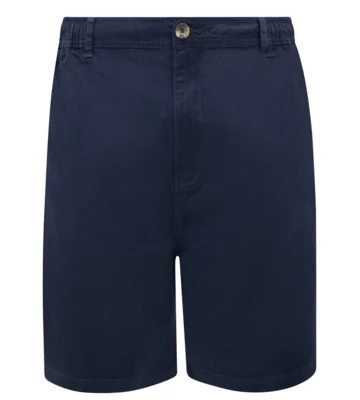 Navyblå shorts med elastik i livet