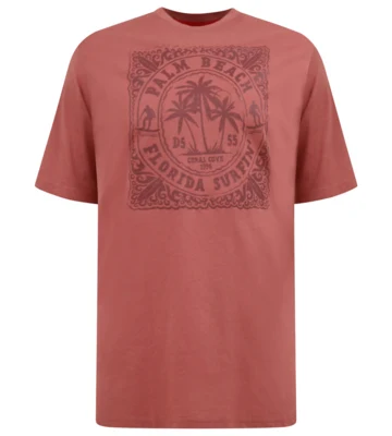 T-shirt med “Palm Beach Florida Surfing” print