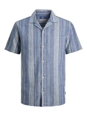 JPRBLUSUMMER Ashley Blue Linen Blend Dobby Shirt