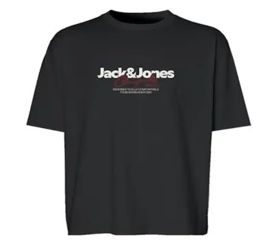 JORCASSIS Crew Neck Black Tee
