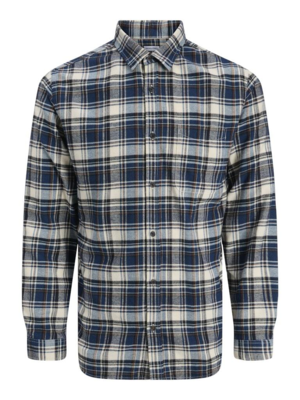 JJJAMES Navy Blazer Flannel Shirt