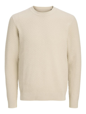 JPRBLUBARKLEY Simply Taupe Knit Crew Neck