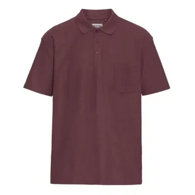 Lang rødmeleret Polo-shirt (TALL)