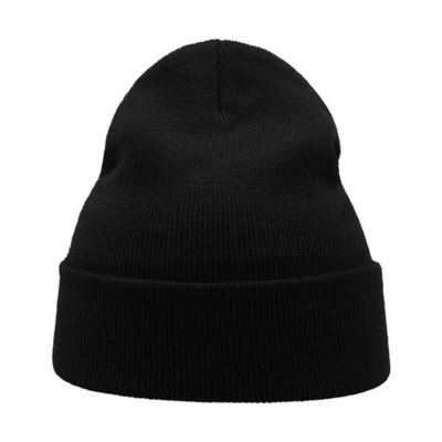 Sort strik beanie