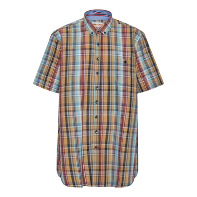 Gul/blå ternet skjorte (TALL)