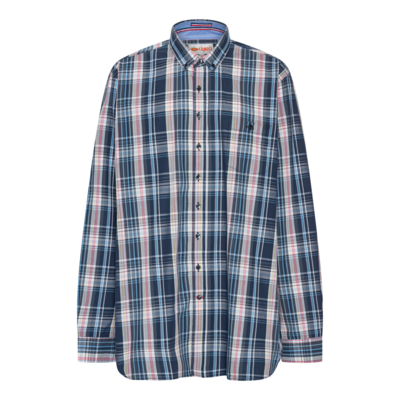 Blå/rød ternet skjorte (TALL)