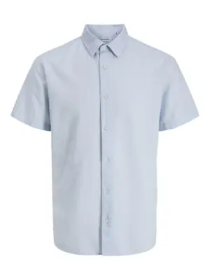 JJEBREEZE Celestial Blue Linen Blend Shirt