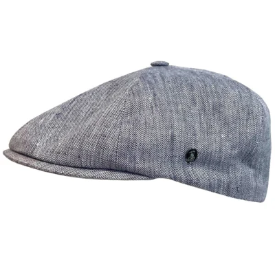 Blå sixpence med klassisk sildebensmønster