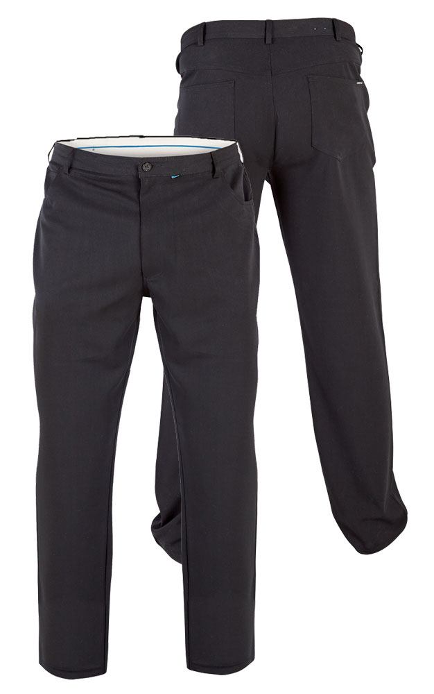 Kostume Stationær Uforglemmelig D555 klassiske sorte bukser (Stretch) (32")