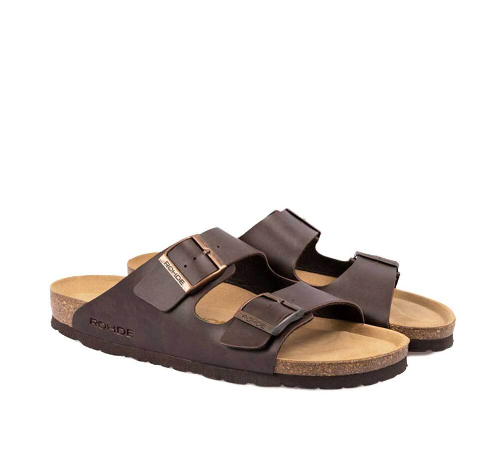 Brune sandaler m. remme - Rohde