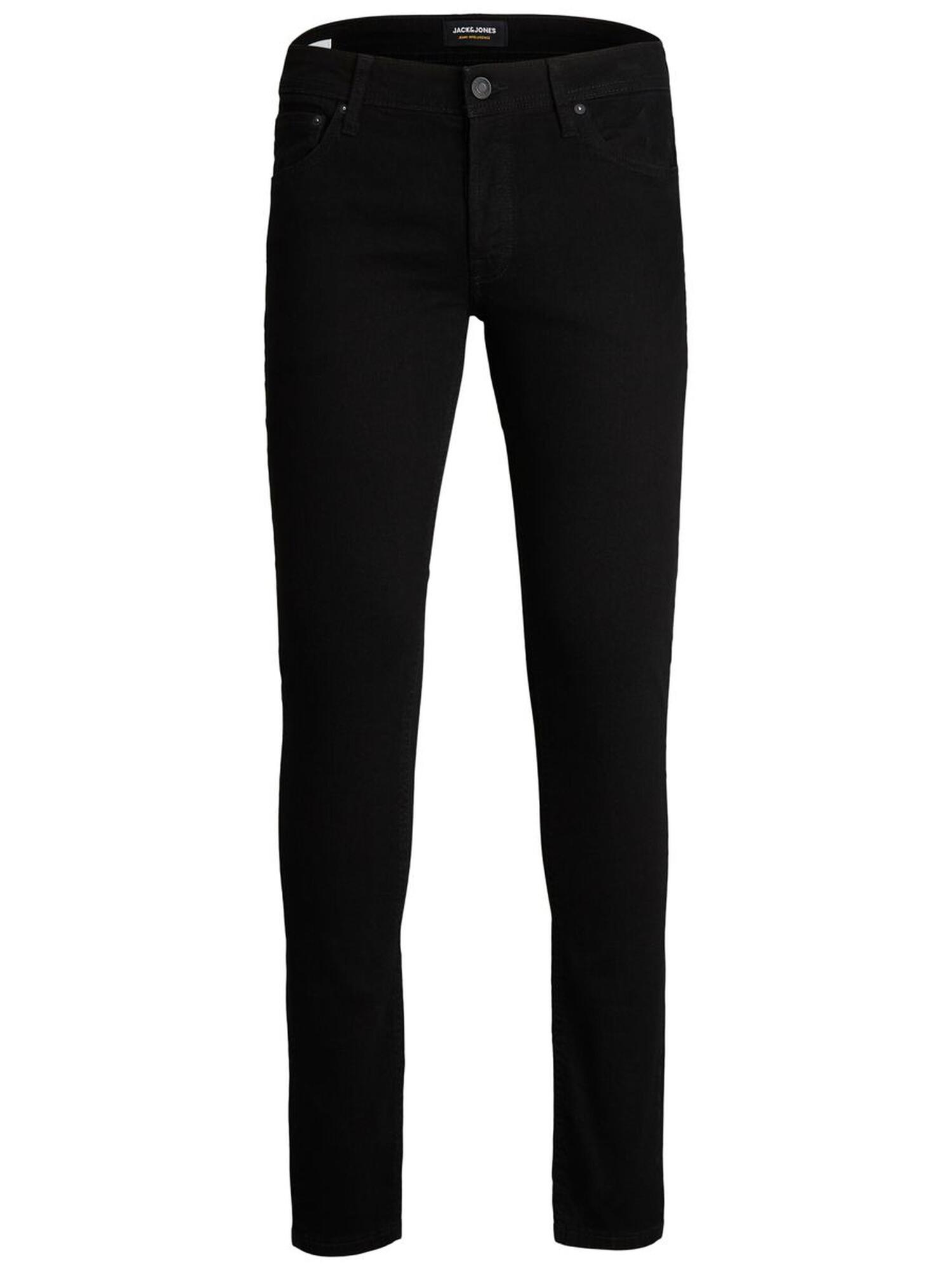 Sorte slim fit jeans i inch - &